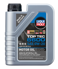 Load image into Gallery viewer, LIQUI MOLY 22044 FITS: 1L Top Tec 6600 Motor Oil SAE 0W20 Motor Oils