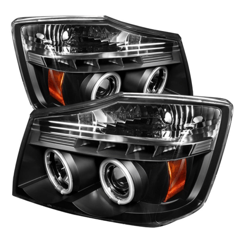 SPYDER 5030207 FITS: Nissan Titan 04-14/Armada 04-07 Projector Headlights CCFL Halo LED Blk PRO-YD-NTI04-CCFL-BK Headlights