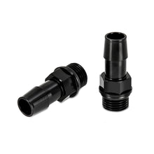 Load image into Gallery viewer, Mishimoto MMFT-M16-12BK FITS: 16X1.5 TO 1/2in. Hose Barb Aluminum Fittings (Pack of 2) Fittings