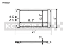 Load image into Gallery viewer, Koyo KH183627 FITS: Radiators FITS: Dual Pass Universal Heat Exchanger (Radiator) Turbocharged &amp; Supercharged Applications Radiators