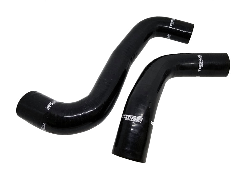 Torque Solution TS-SU-420BK FITS: 08-14 Subaru WRX / 08-18 STI / 09-13 Forester XT Silicone Radiator Hose Kit Black Radiator Hoses