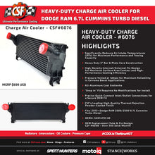 Load image into Gallery viewer, CSF 6076 FITS: 13-18 Ram 2500 6.7L OEM Intercooler Intercoolers