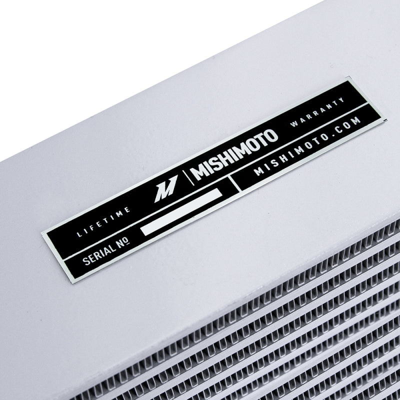 Mishimoto MMOC-SSO-17SL FITS: Oil Coolers FITS: Heavy-Duty Oil Cooler 17in. Same-Side Outlets Silver Oil Coolers