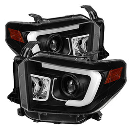 SPYDER 5080158 FITS: Toyota Tundra 2014-2016 Projector Headlights Light Bar DRL Black PRO-YD-TTU14-DRL-BK Headlights