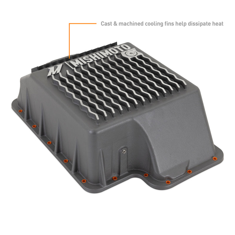 Mishimoto MMTP-F2D-89 FITS: Transmission Pans FITS: 89-10 Powerstroke E4OD 4R100 5R110 Trans Pan Cast GR Transmission Pans