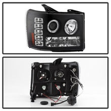 Load image into Gallery viewer, SPYDER 5010605 FITS: GMC Sierra 1500/GMC Sierra Denali 08-13 Projector LED Halo- LED Blk PRO-YD-GS07-HL-BK Headlights