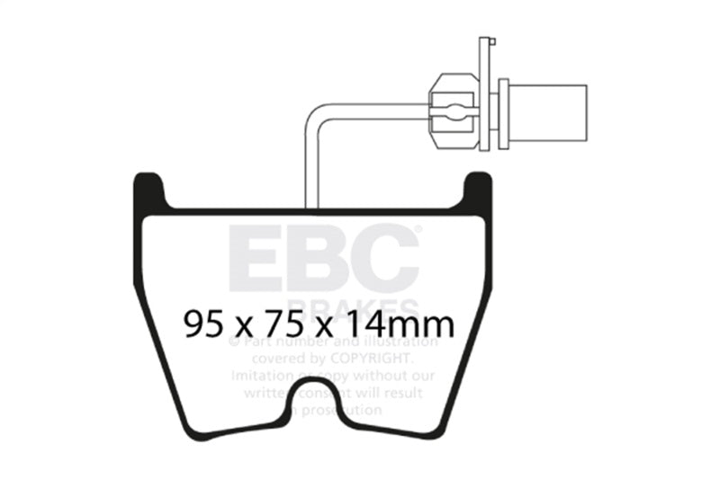 EBC DP51513NDX FITS: 06-09 Audi RS4 4.2 (Cast Iron Rotors) Bluestuff Front Brake Pads Brake Pads Racing