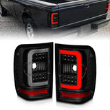 ANZO 311391 FITS: 01-11 Ford Ranger LED Taillights Black Housing w/ Smoke Lens & Light Bar Tail Lights