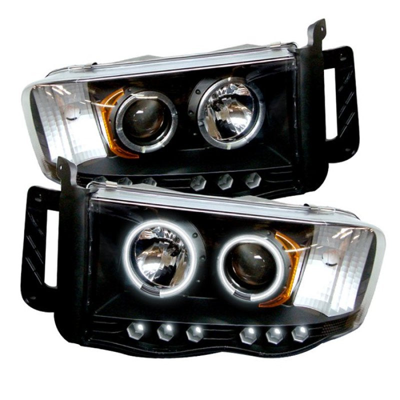 SPYDER 5009951 FITS: Dodge Ram 1500 02-05 03-05 Projector Headlights CCFL Halo LED Blk PRO-YD-DR02-CCFL-BK Headlights