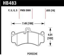 Load image into Gallery viewer, Hawk Performance HB483G.635 FITS:Hawk Porsche GT3 DTC-60 Street Front Brake Pads Brake Pads Racing