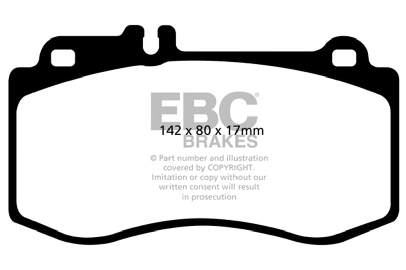 EBC DP41857R FITS: 10+ Mercedes-Benz E350 3.5 AMG Sport Package Yellowstuff Front Brake Pads Brake Pads Performance