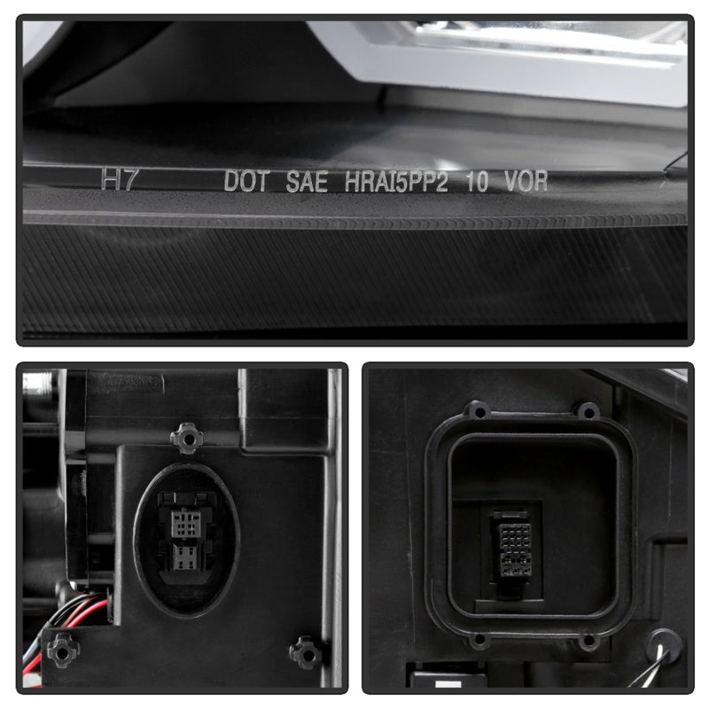 SPYDER 5086495 FITS: 09-12 BMW E90 3-Series 4DR HID w/ AFS Only LED Turn Black PRO-YD-BMWE9009-AFSHID-BK Headlights