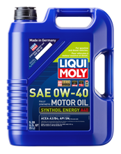Load image into Gallery viewer, LIQUI MOLY 2050 FITS: 5L Synthoil Energy A40 Motor Oil SAE 0W40 Motor Oils