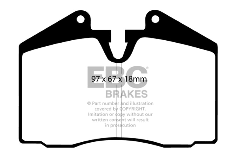 EBC DP4612R FITS: 89-95 Ferrari 348 3.4 Yellowstuff Front and Rear Brake Pads Brake Pads Performance