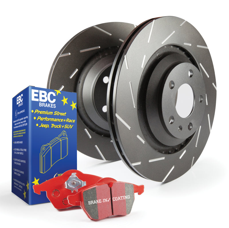 EBC S4KR1329 FITS: S4 Kits Redstuff Pads and USR Rotors Brake Rotors Slotted