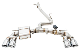AWE Tuning 3025-42066 FITS: Volkswagen Golf R MK7.5 SwitchPath Exhaust w/Chrome Silver Tips 102mm Catback