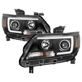 SPYDER 5085283 FITS: 15-17 Chevy Colorado Projector Headlights Light Bar LED Black (PRO-YD-CCO15-LBDRL-BK) Headlights