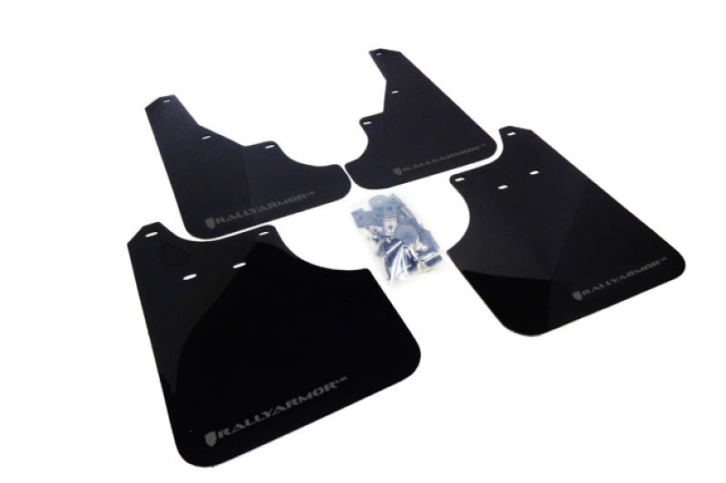 Rally Armor MF11-UR-BLK/GRY FITS: 09-13 Subaru Forester Black UR Mud Flap w/ Grey Logo Mud Flaps