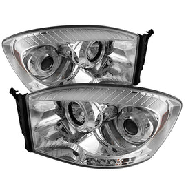SPYDER 5010018 FITS: Dodge Ram 1500 06-08/Ram 2500 06-09 Projector Headlights LED Halo LED Chrm PRO-YD-DR06-HL-C Headlights