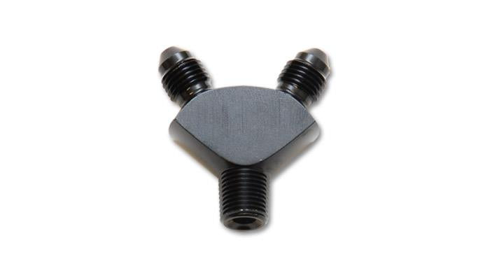 Vibrant 10818 FITS: -3AN x -3AN x 1/8in NPT Y-Adapter Fitting Aluminum Fittings