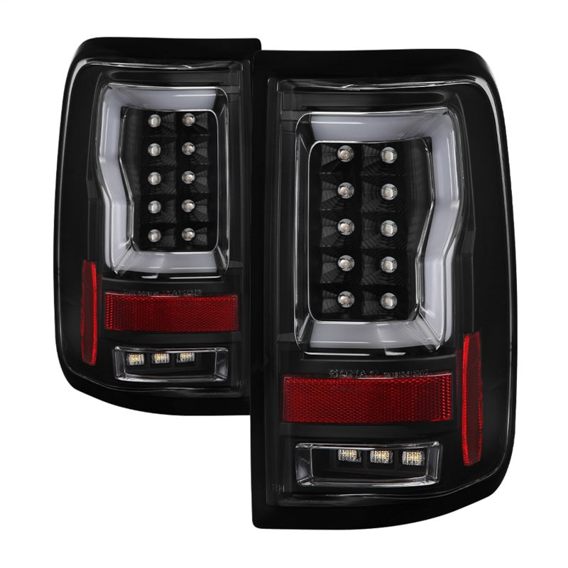 SPYDER 5084170 FITS: 04-08 Ford F-150 Projector Tail Lights Light Bar DRL LED Black ALT-YD-FF15004V2-LBLED-BK Headlights