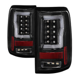 SPYDER 5084170 FITS: 04-08 Ford F-150 Projector Tail Lights Light Bar DRL LED Black ALT-YD-FF15004V2-LBLED-BK Headlights