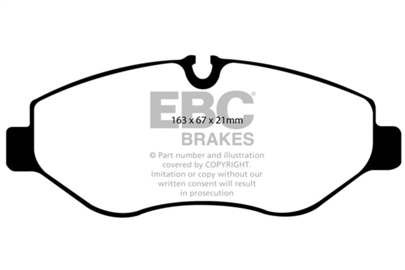 EBC DP61926 FITS: 07+ Dodge Sprinter 2500 Greenstuff Front Brake Pads Brake Pads Performance
