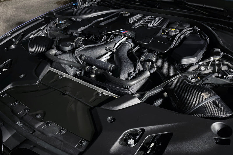 CSF 8178 FITS: 16-21 BMW M5 (F90) / 17-21 BMW M8 (F91/F92/F93) Twin Charge-Air-Cooler Set Crinkle Black Intercoolers
