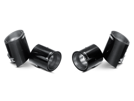 Akrapovic TP-CT/5 FITS: 11-12 BMW 1 Series M Coupe (E82) Tail Pipe Set (Carbon) Tips