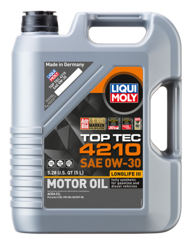 LIQUI MOLY 22158 FITS: 5L Top Tec 4210 Motor Oil 0W30 Motor Oils