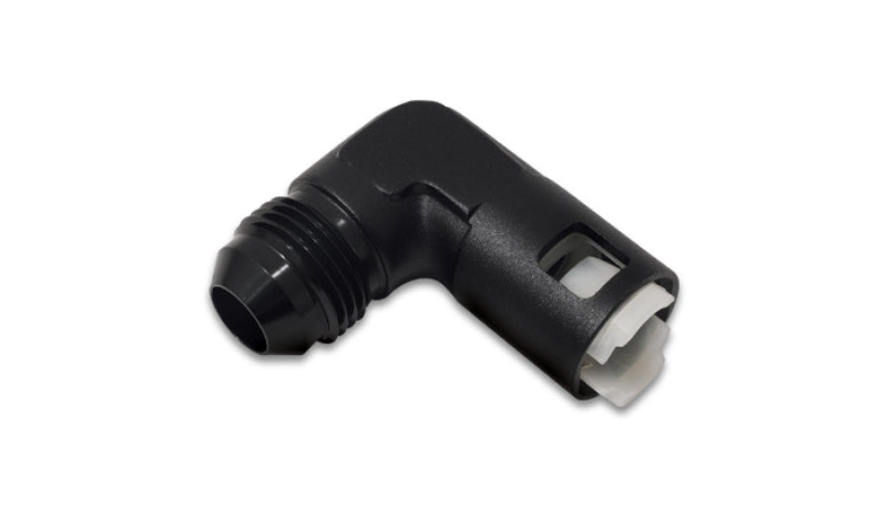 Vibrant 16920 FITS: 90 Degree Aluminum AN to Female Quick Connect -6AN 0.3125in Hose Size Aluminum Tubing