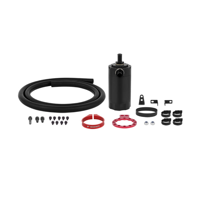 Mishimoto MMBCC-UNI-RD FITS: Oil Catch Cans FITS: Universal Baffled Oil Catch Can Red Oil Catch Cans