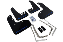 Rally Armor MF40-UR-BLK/BL FITS: 15-17.5 VW Golf R Black UR Mud Flap w/ Blue Logo Mud Flaps
