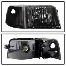 Load image into Gallery viewer, SPYDER 9029363 FITS:xTune Ford Ranger 93-97 Crystal Headlights w/ Corner Lights 4pcs Sets Black HD-JH-FR93-SET-BK Headlights