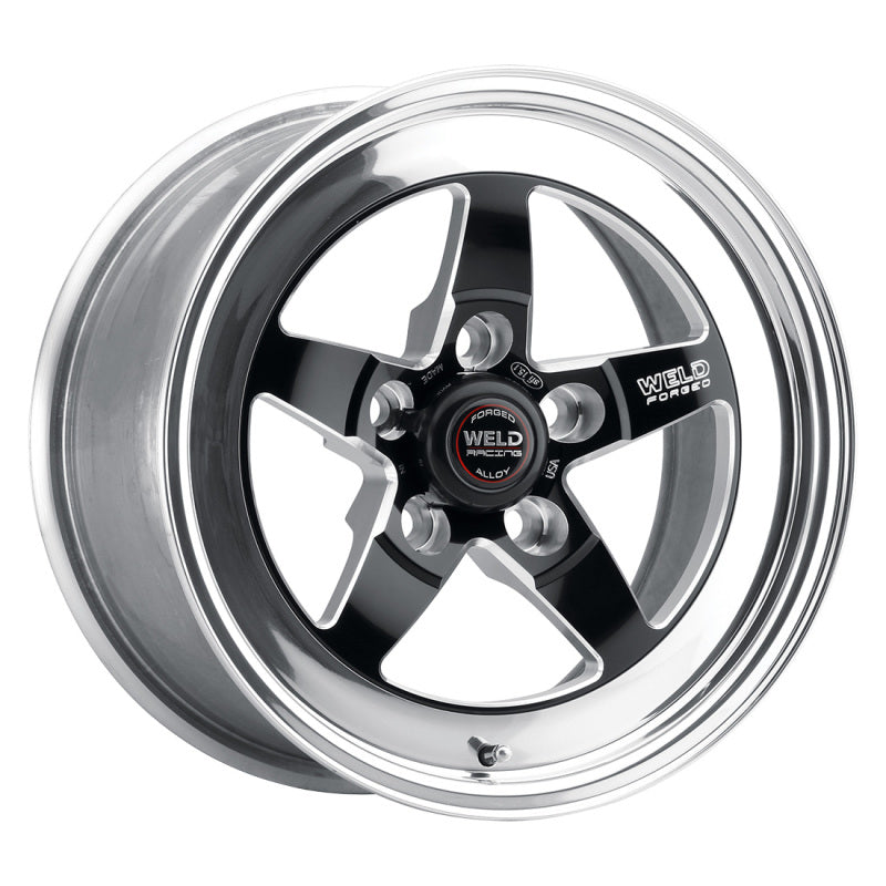 Weld 71MB-510B75A FITS: S71 15x10 / 5x4.75 BP / 7.5in. BS Black Wheel (Medium Pad) Non-Beadlock Wheels Forged