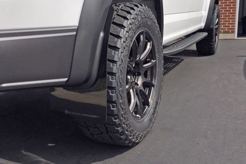 Rally Armor MF53-UR-BLK/DGRY FITS: 17-20 Ford F-150 Raptor Gen 2 Black UR Mud Flap w/Dark Grey Logo Mud Flaps