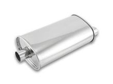 Load image into Gallery viewer, Vibrant 1104 FITS: StreetPower Oval Muffler 2in Inlet/Dual Outlet (Center In Offset Out) Muffler