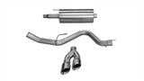 CORSA Performance 14837 FITS: 15-20 Ford F-150 5.0L V8 (Super Crew Cab) Polished Sport Single Side Dual 4in Tips CB Exhaust Catback
