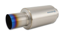 Load image into Gallery viewer, Vibrant 17566 FITS: Titanium Muffler w/Straight Cut Burnt Tip 4in Inlet / 4in Outlet Muffler