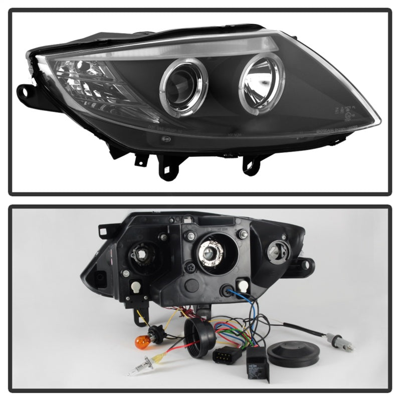 SPYDER 5029676 FITS: BMW Z4 03-08 Projector Headlights Xenon/HID Model Only LED Halo Black PRO-YD-BMWZ403-HID-BK Headlights