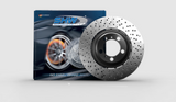 SHW Performance ARX40483 FITS:SHW 21-22 Audi RS6 4.0L V8 Rear Drilled-Dimpled Lightweight Brake Rotor (4K0615601A) Brake Rotors Drilled
