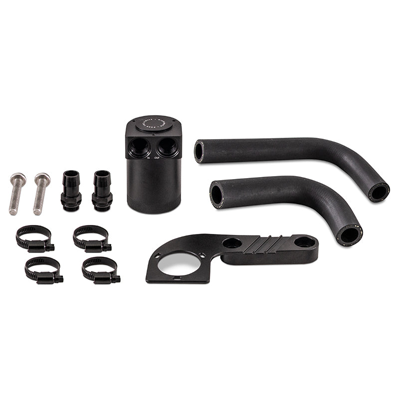 Mishimoto MMBCC-F80-15CBE FITS: 2015+ BMW F8X M3/M4 Baffled Oil Catch Can Wrinkle Black Oil Catch Cans