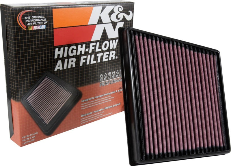 K&N Engineering 33-3074 FITS:K&N 2015 Jaguar F-Pace V6-3.0L F/I Right Side Replacement Drop In Air Filter Air Filters Drop In