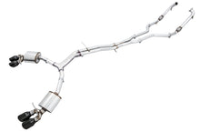Load image into Gallery viewer, AWE Tuning 3020-43064 FITS: Audi B9 S5 Sportback Touring Edition Exhaust Non-Resonated (Black 102mm Tips) Catback