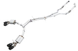 AWE Tuning 3020-43064 FITS: Audi B9 S5 Sportback Touring Edition Exhaust Non-Resonated (Black 102mm Tips) Catback