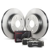 Brembo OE KT00945 FITS: 15-20 Audi A3/2014 Volkswagen Golf Front Disc Brake Kit Brake Rotors OE
