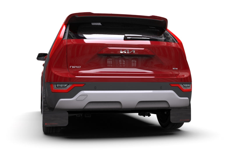 Rally Armor MF21-UR-BLK-DGRY FITS: 23-25 Kia Niro SG2 Black UR Mud Flap Dark Grey Logo Mud Flaps