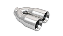 Load image into Gallery viewer, Vibrant 1339 FITS: 2.5in ID Dual 3.5in OD Round SS Tips (Double Wall, Straight Cut) Tips