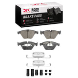 DFC 04-13 BMW 525I (USA/Canada) Front 5000 Advanced Low Metallic Brake Pads and Hardware Kit