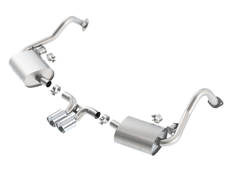 Borla 140534 FITS: 14-15 Porsche Cayman/Boxster (981) RWD 2Dr Dual Center Rear Exit Catback 4in Tip Exhaust Sys Catback
